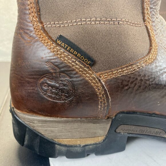 Georgia Mens Size 12 M Chelsea Eagle One Steel Toe Work Boot Waterproof GB00315 - Picture 16 of 16